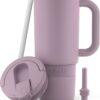 Ello Port Tumbler in Mauve with Carry Loop & Integrated Handle