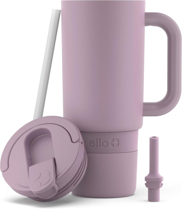 Ello Port Tumbler in Mauve with Carry Loop & Integrated Handle