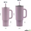 Ello Port Tumbler in Mauve with Carry Loop & Integrated Handle