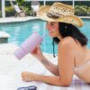 Ello Port Tumbler in Mauve with Carry Loop & Integrated Handle
